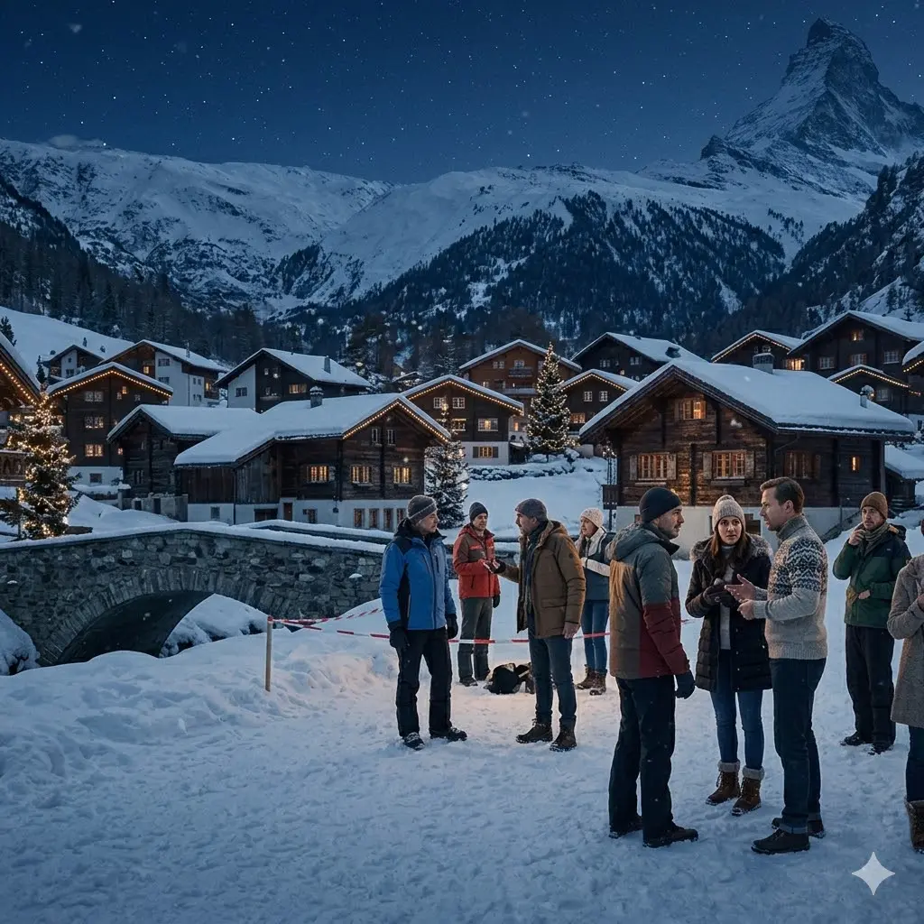 Mirtis Šveicarijos Alpėse